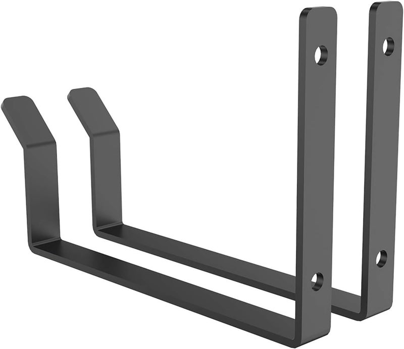 FLEXIMOUNTS 2 Pack Add On Storage Utility Hook Accessory for Garage Ceiling Rack, Max Weight Capacity up to 35lbs, Black - Image 2